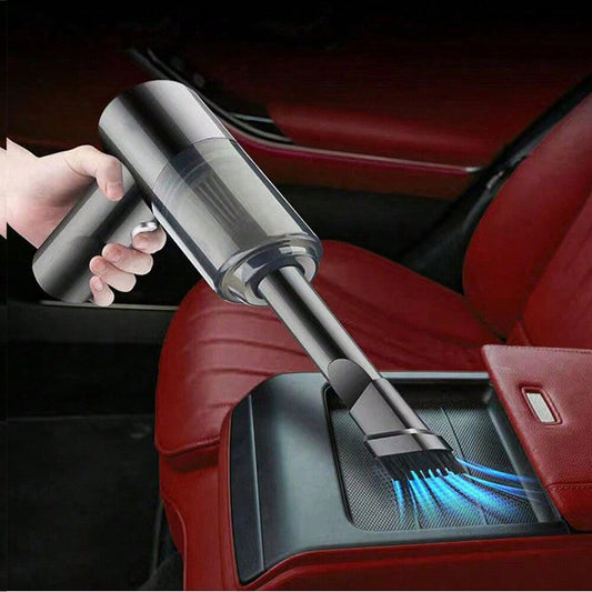 مكنسة كهربائية 3 في 1 مدمجة بالشفط والنفخ مع شحن USB ومكنسة كهربائية صغيرة للسيارات والمنزل